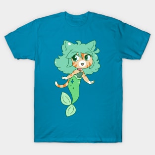 Cat Girl Mermaid T-Shirt